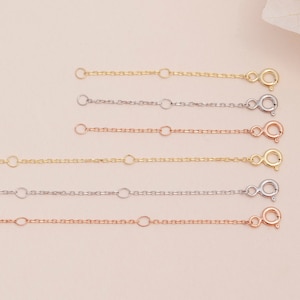 Gold Necklace Extender Heavier Chain With Hook Clasp in Gold or Silver to  Lengthen Your Short Necklace to Wear More Comfortably 