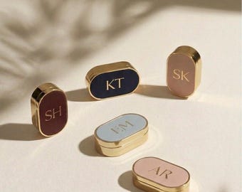 Signature Personalised Case & Long Lasting Perfume Balm | Custom Leather Solid Perfume | Lip Balm