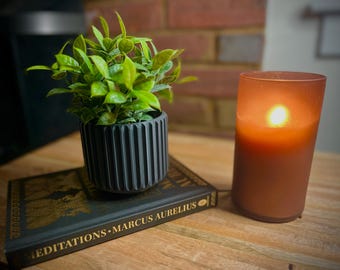 Modern 3D Printed Planter | Minimalist Plant Pot, Home Decor