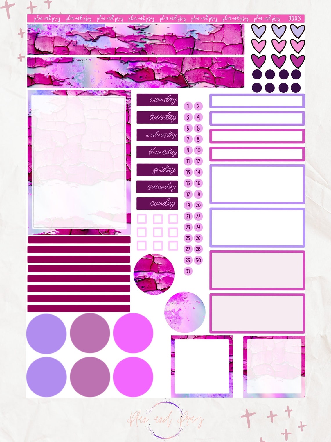 Printable Weekly Sticker Kit Erin Condren A5 Compact - Etsy