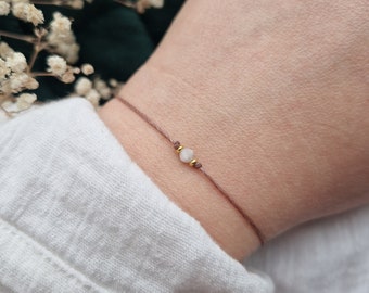 Bracelet pierre de lune filigrane | Bracelet de pierres précieuses