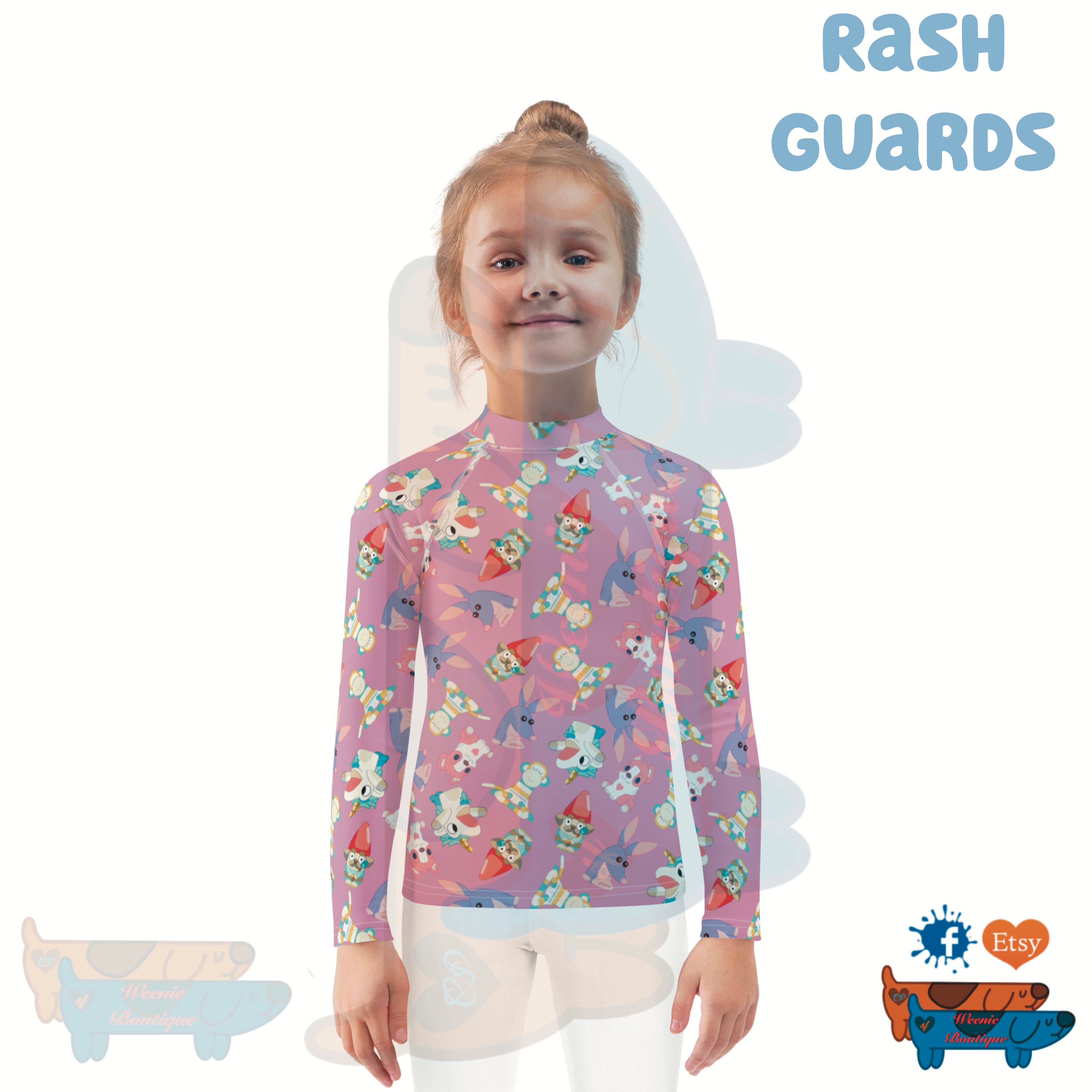 Bluey Rash Guards/ Swim Shirts multiple Sizes - Etsy
