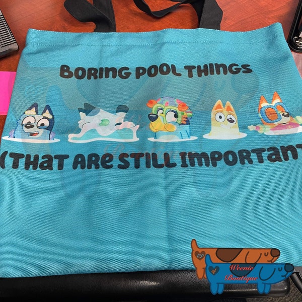 Swim Bags/Tote Bags- Bluey Inspired