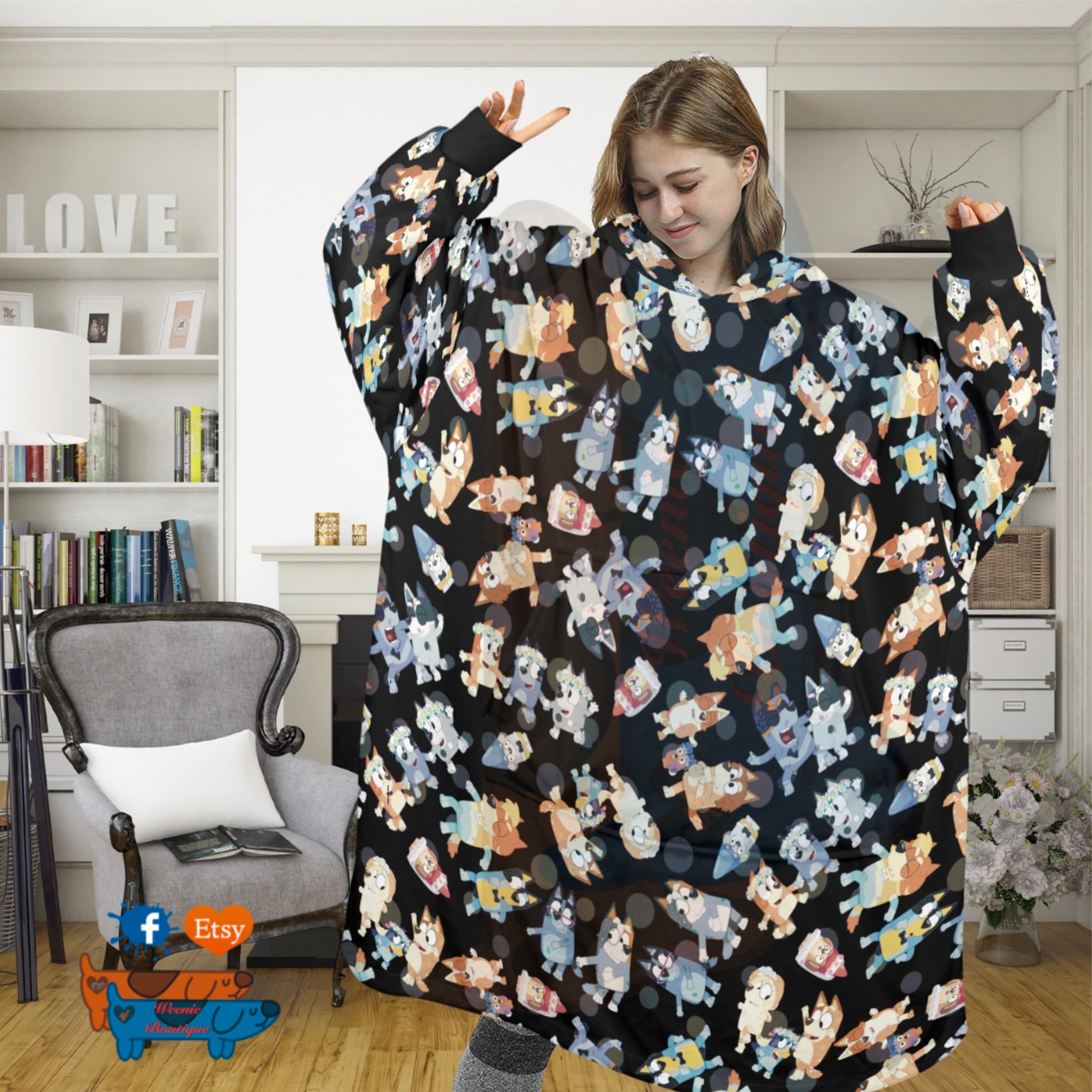 Blueydad Blanket Hoodie- Multiple Sizes- Blueydad Inspired
