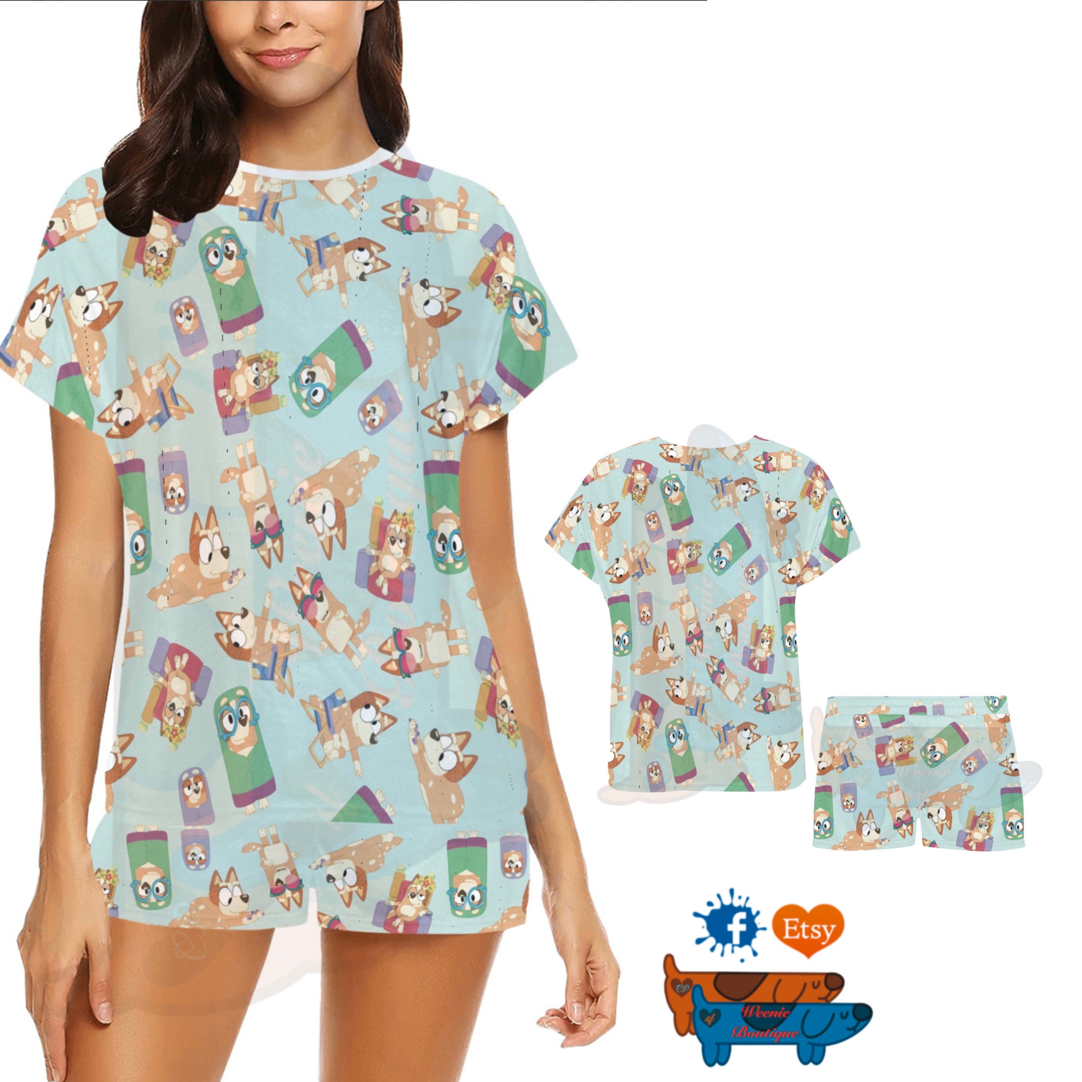 Womens bluey pyjamas sale