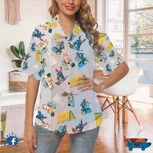 Bluey Hawaiian Shirts Multiple Sizes Bluey Inspired image 5