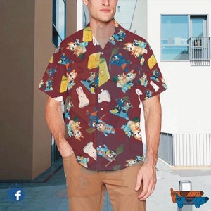 Bluey Hawaiian Shirts Multiple Sizes Bluey Inspired image 6