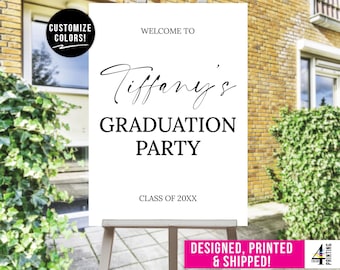 Printed Graduation Party Sign | Custom Graduation Party Sign | Graduation Party Decor | Graduation Foam Board | Personalized Graduation Sign