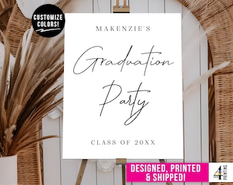 Printed Graduation Party Sign | Custom Graduation Party Sign | Graduation Party Decor | Graduation Foam Board | Personalized Graduation Sign