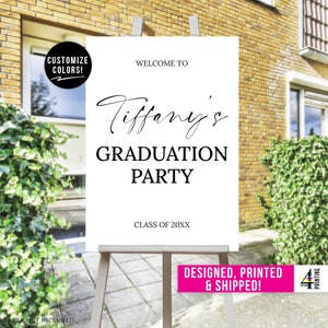 Printed Graduation Party Sign | Custom Graduation Party Sign | Graduation Party Decor | Graduation Foam Board | Personalized Graduation Sign