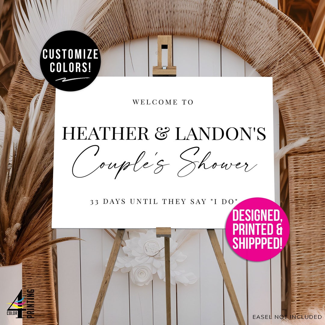 Couple's Shower Sign Wedding Shower Sign Bride and