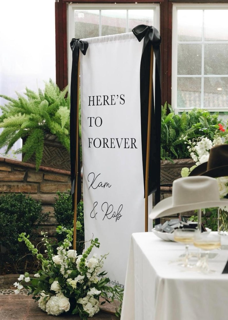 Fabric Welcome Sign, Fabric Wedding Sign, Wedding Fabric Welcome Sign, Fabric Sign with Stand Option, Fabric Wedding Welcome Sign Stand+Sign+PolePkt