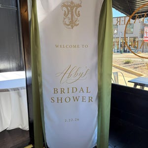Fabric Welcome Sign, Fabric Wedding Sign, Wedding Fabric Welcome Sign, Fabric Sign with Stand Option, Fabric Wedding Welcome Sign image 5