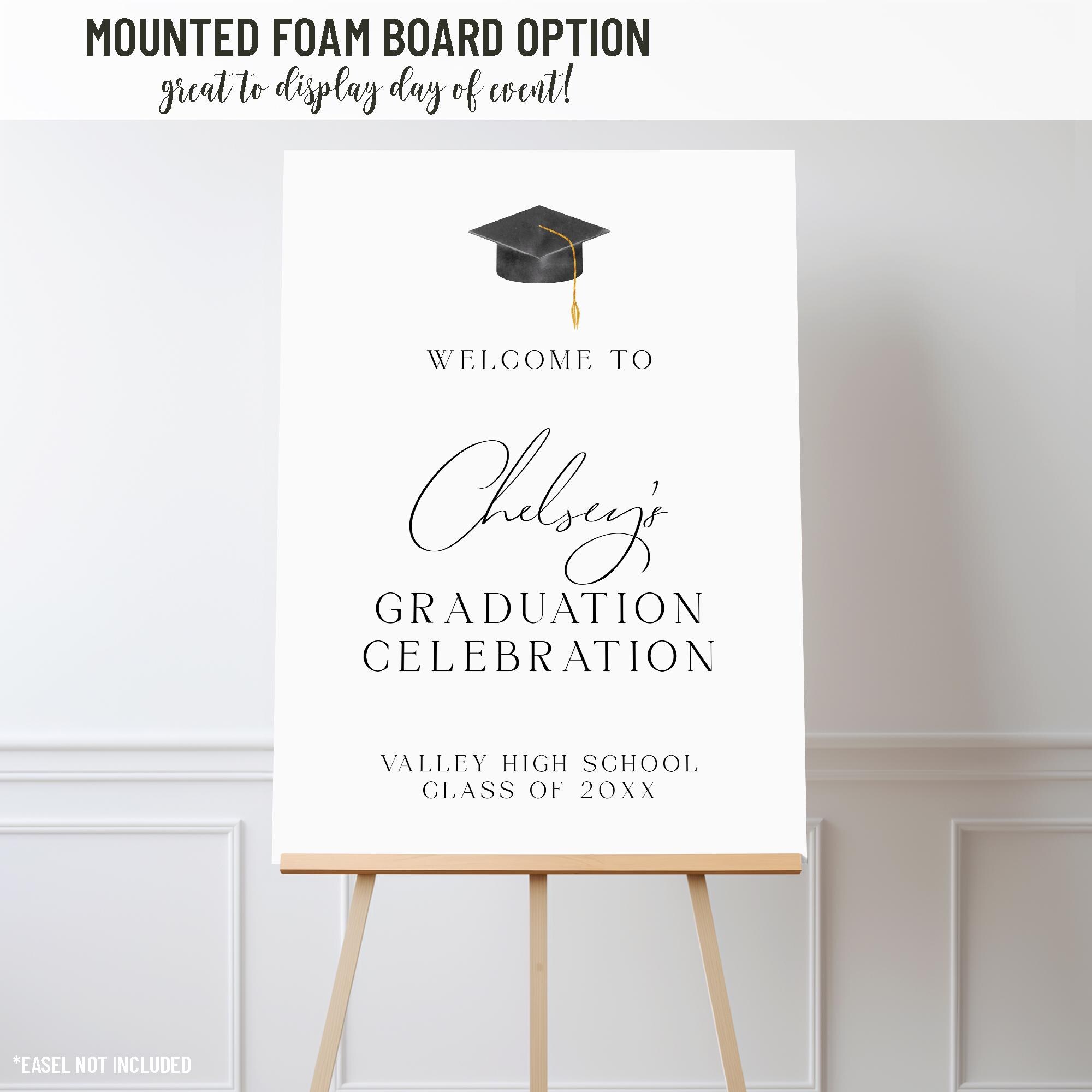Graduation Sign In Small Printed Graduation Party Sign, Graduation Party Welcome Sign ...