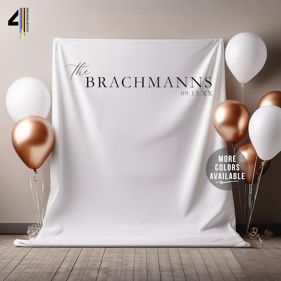 Custom Wedding Fabric Backdrop: Fabric Wedding Backdrop, Custom Wedding Photo Backdrop, Wedding Fabric Backdrop, Party Photo Booth Backdrop