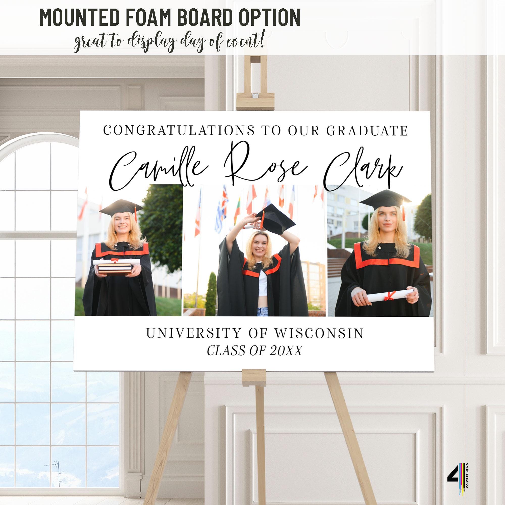 Printed Graduation Sign, Graduation Party Sign, Graduation Party Decor ...