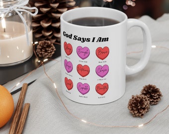 God Says I Am Ceramic Mug 11oz