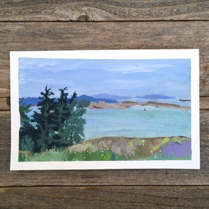 Acrylic Art - 5.5&quot;x8.75&quot; - Landscape - One of a Kind - Painted with Acrylic Paints - Original Art