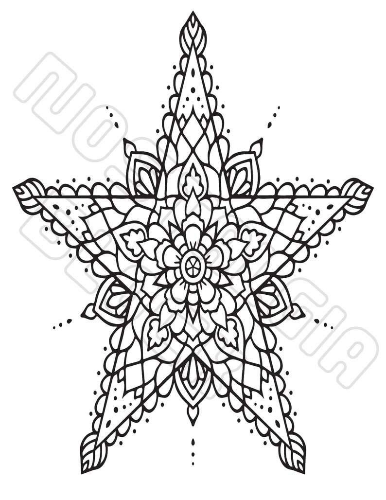 Simple Mandala Variety Pack Printable 103 PDF Coloring Book - Etsy