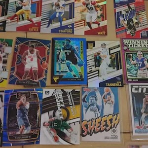 100 Sports Card Mystery Pack | Football, Basketball, Baseball | Rookie Cards, Parallels, Bulk Trading Card Lot