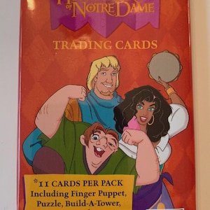 1996 Disney’s Hunchback of Notre Dame Trading Card Packs Factory Sealed