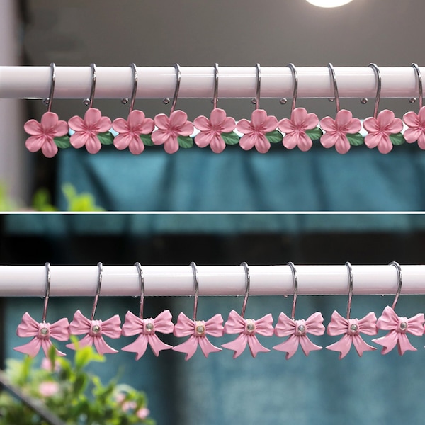 Pink Shower Curtain Etsy