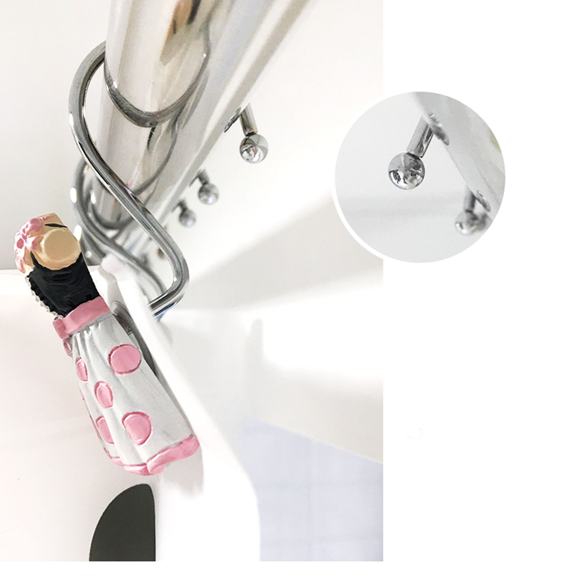 Resin Shower Curtain Hooks Cute Flower Shower Curtain Hooks Etsy