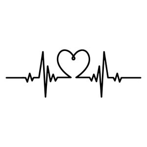 Heart Beat Puls Svg Ekg eps Clipart Vector Cut files Circut Heartbeat svg Healthcare svg, Heartbeat  line svg Nurse life Pulse Iron Active