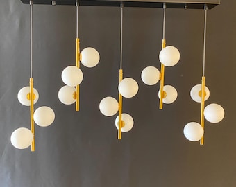 Modern 5-Piece Dining Table Chandelier: Living Room Pendant Lighting