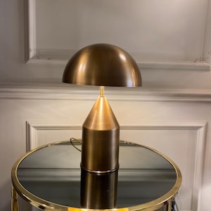 table lamp with mushroom cap