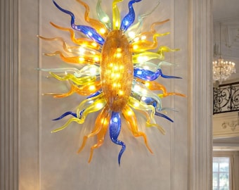Murano Glass Chandelier: Modern Style Design Lamp