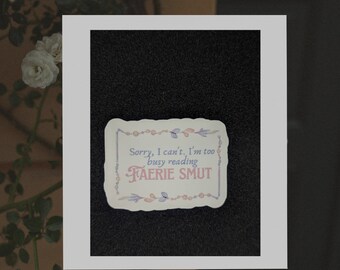 faerie Smut spicy romance book sticker