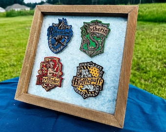 Hand painted wooden Hogwarts magnets | fridge magnets | Harry Potter | Wizard | Geek