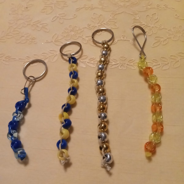 Beaded tail keychain