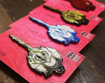 Floral Unicorn Gundam Pin