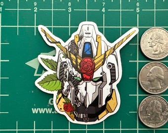 Gundam Zeta Floral 3" Vinyl Sticker