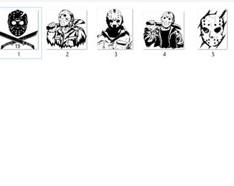5pcs PNG Bundle Jason, Viernes 13, terror Halloween