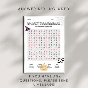 Easy word find children kids halloween answers, printable halloween games, fun classroom halloween activity for children school, Jubilantt Art