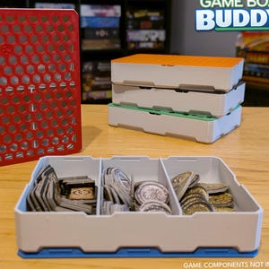 Large Token Buddy: board game component storage with lid (Game Box Buddy)
