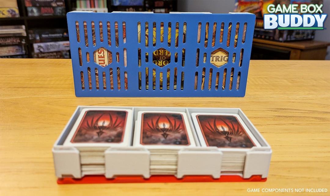 Triple Card Buddy - Custom Card Storage With Lid for Board Games and ...