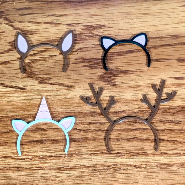 Animal headband multipack - Miniature elf-sized accessories