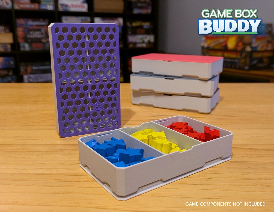 Standard Token Buddy: Board Game Component Storage With Lid (game Box
