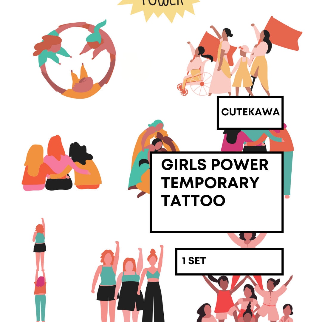 Empowering Feminist Temporary Tattoos Bold, Unique & Inspiring Body Art for Women's Empowerment