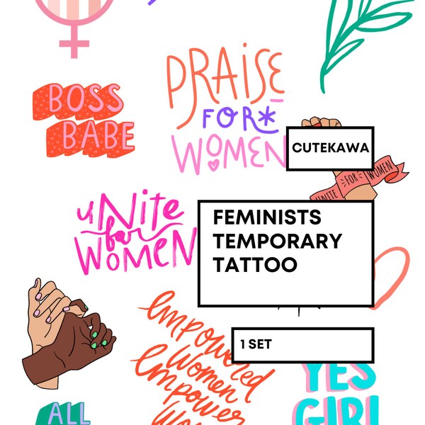 Fearless Feministische Temporäre Tattoos - Ausdrucksstarke, fesselnde & bedeutungsvolle Körperkunst für Frauenrechte