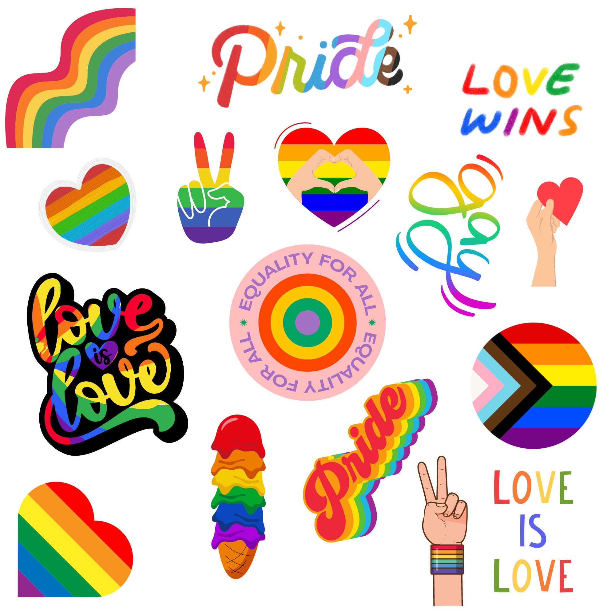 Pride Stickers: Celebrate Love with LGBTQ-Inclusive Designs