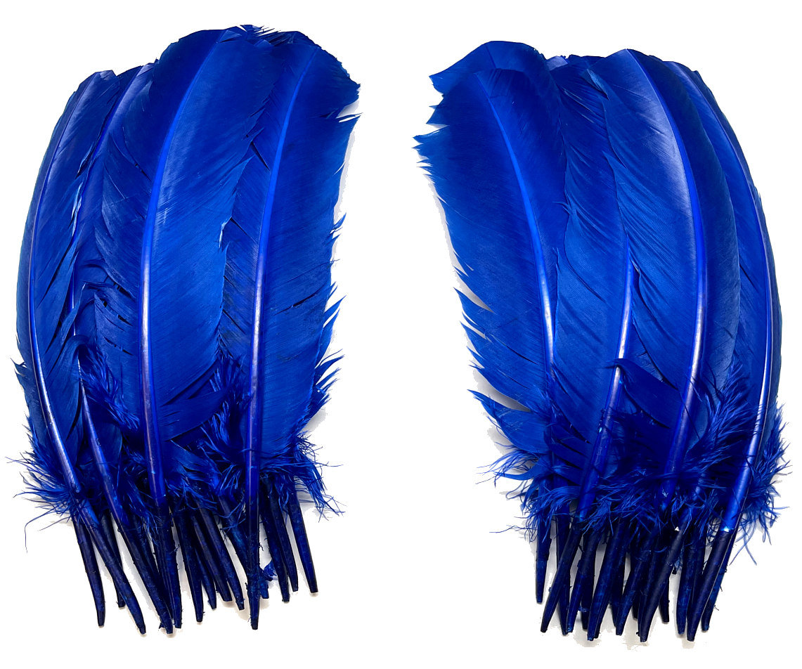 Wholesale 15-75Cm Ostrich Feathers bulk Royal Blue forCraft