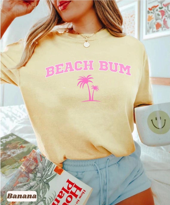 Comfort Colors Beach Bum Shirt Coconut Girl VSCO Beachbum Tee Aloha Shirt  Surf Beachy Tee Preppy Clothes Trendy Clothing Cute Summer Shirts 