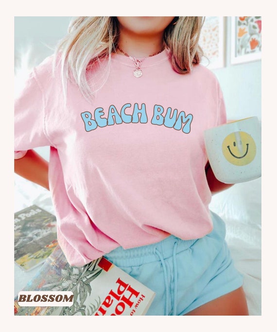 Comfort Colors Coconut Girl Shirt Beach Bum Tee VSCO Girl Tumblr