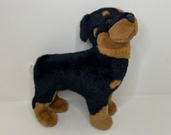 Vintage Rottweiler Dog Plush
