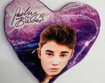 Justin Bieber Heart Pillow